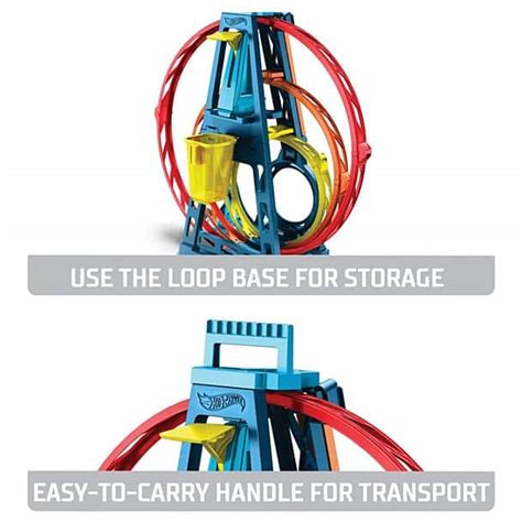 Hot Wheels Pista Triplo Loop Mattel Glc Piemonti Giocattoli