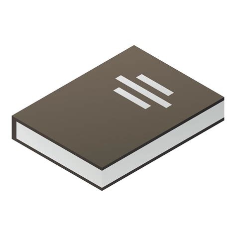 Black Book Icon Isometric Style 15382689 Vector Art At Vecteezy