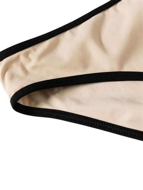 Tot Me Stripe Edge Bikini Bottoms Light Hay In White Modesens