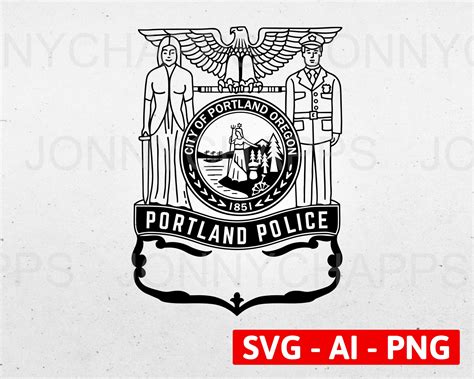 Portland Oregon Police Department Logo Portland OR City Law - Etsy