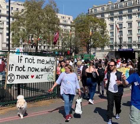 Emergencia climática Protesta de Extinction Rebellion en Londres