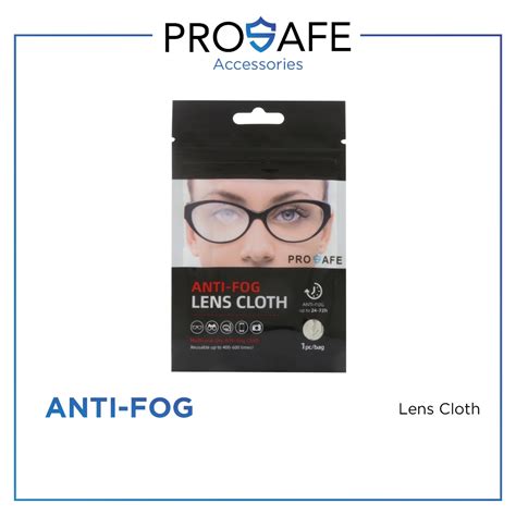 Prosafe Anti Fog Wiper Bacterial Microfiber Cloth Accessories Eyeglass Camera 600 Uses 72hrs