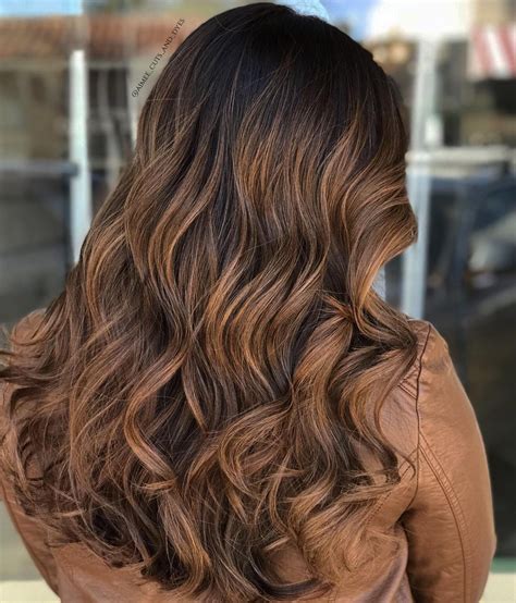 Caramel Ombre Highlights On Brown Hair