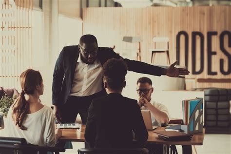 Premium Photo Afro American Lawyer Is Defending Clients Rights