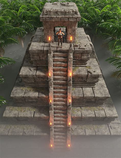 Aztec Pyramids 1 | Daz 3D