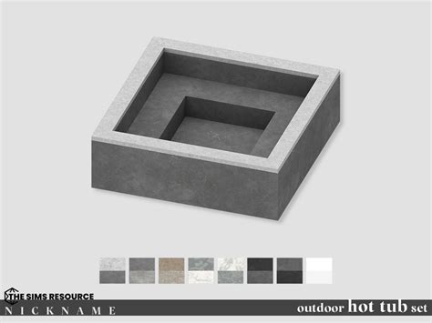 The Sims Resource Outdoor Hot Tub Set Hot Tub