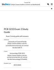 Immunology Exam Study Guide Pdf Out Of Https Studocu