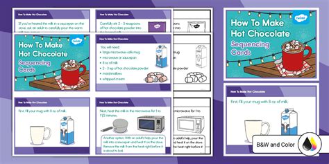 How To Make Hot Chocolate Sequencing Cards Teacher Made