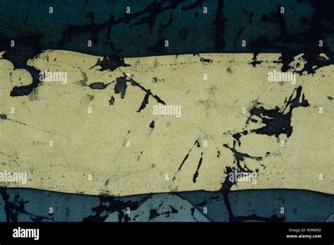 Horizontal Stripes Fragment Hot Batik Background Texture Handmade On Silk Abstract