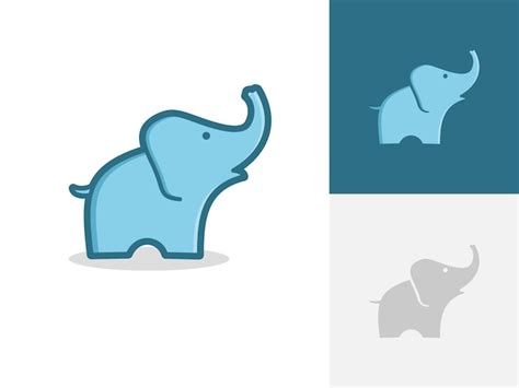 Premium Vector Cute Elephant Icon Vector Collection
