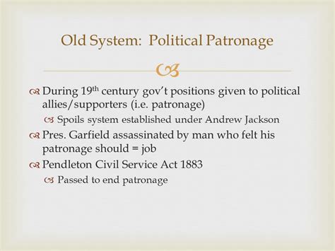 During 19 Th Century Govt Positions Given To Political Allies