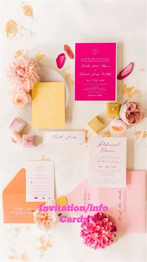 Pink and Orange Wedding Color Inspiration