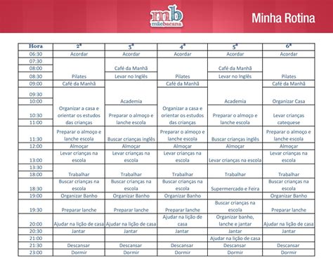 Mãe Bacana Cronograma Para Crianças Rotinas Diárias Como Planejar