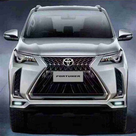 Toyota Fortuner 2017 To 2020 Lexus Style Version 3 Front Bumper With