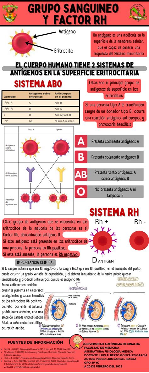 Tipo Sanguineo Fator Rh - INFOGRAFÍA #7. GRUPO SANGUÍNEO Y FACTOR RH [EVIDENCIA DE TIPO INDIVIDUAL]
