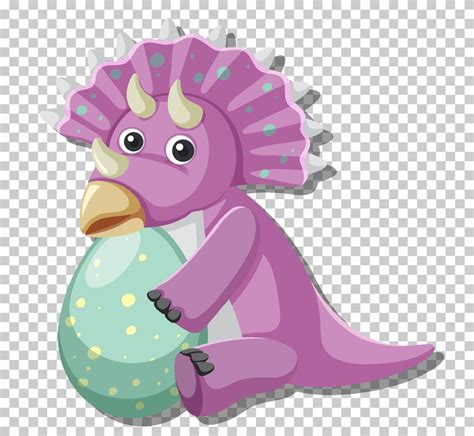 Cute triceratops dinosaur isolated 8599587 Vector Art at Vecteezy