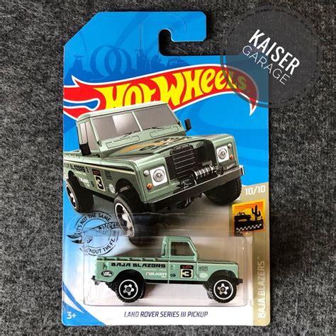 Hot Wheels Land Rover Series III Pickup Baja Blazers Shopee Malaysia