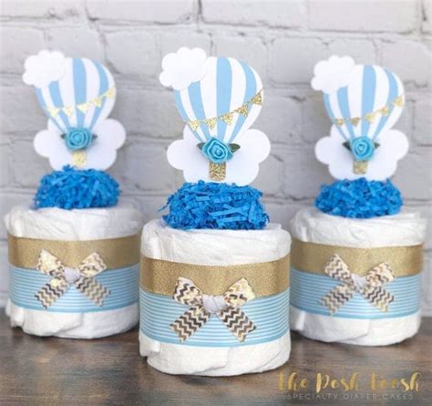Cute Hot Air Balloon Diaper Cake Gift DIY Crafts