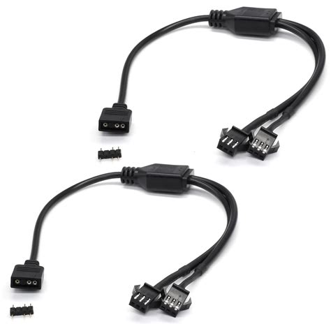 Used ARGB Splitter Cable, 5V 3 Pin Addressable RGB Splitter Cable with ...