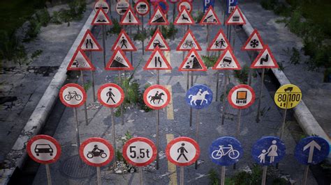 European Street Signs / 170+ Variations in Props - UE Marketplace