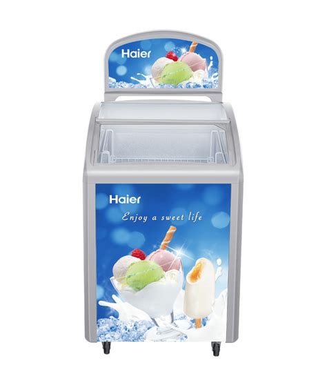 Haier Ltrs Curved Glass Top Freezer Hcf Gtqb Price From Rs