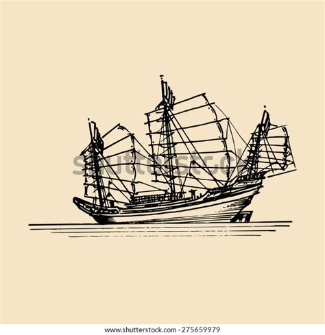 110 Sailing Ship Sketch Japanese Images Stock Photos Vectors