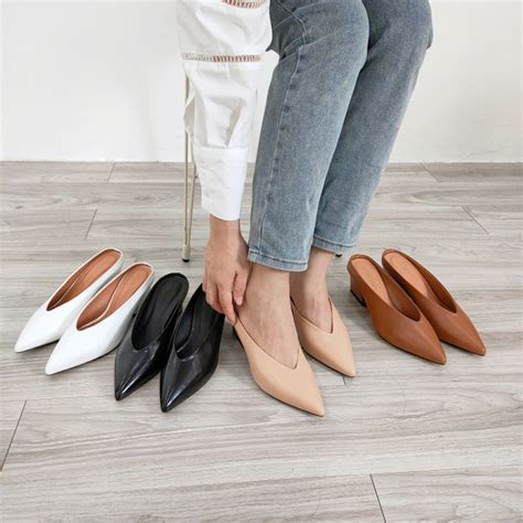 D P S C Mule M I Tim En N U Nude Tr Ng Shopee Vi T Nam