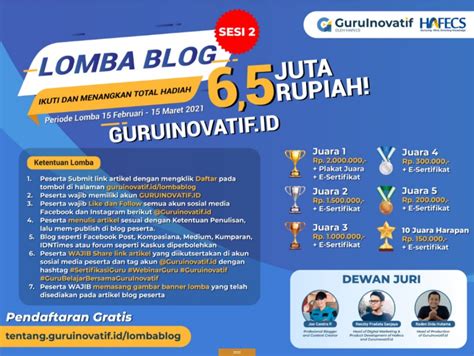 Lomba Blog Terbaru 2021 Menulis Blog Jadilah Pemenang