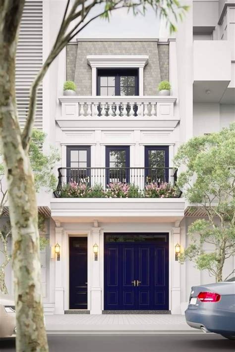 townhouse villa inspired  classical french architecture