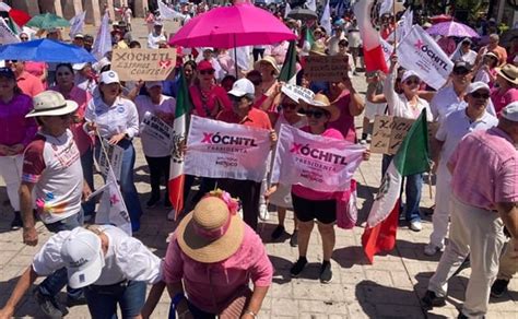 La Marea Rosa movió a Mazatlán simpatizantes de Xóchitl Gálvez marchan