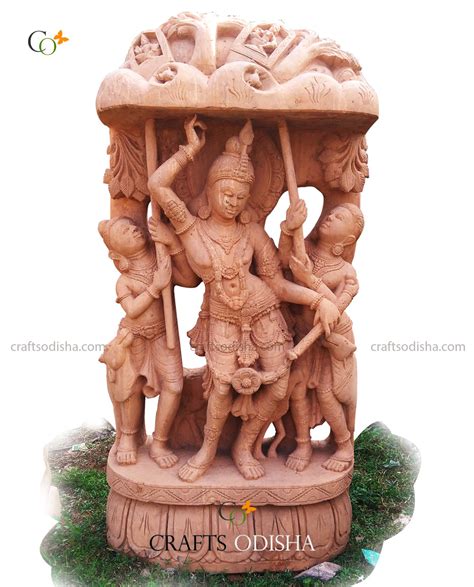 Unique Krishna Lifts Govardhana Mountain Story Statue 6 Ft For Home