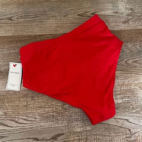 Stylish Swimwear Swim Nwt Keep Confident Red Bikini Bottoms Poshmark