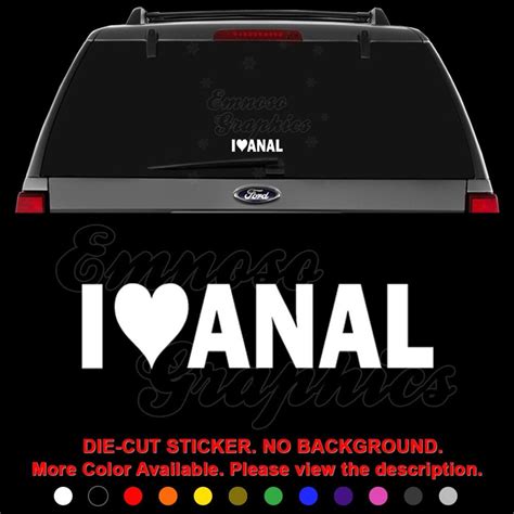 I Love Anal Sex Porn Decal Sticker For Car Truck Motorcycle Etsy