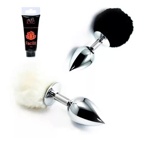 Plug Anal Rabo Rabinho Coelho Cauda Preto Ou Branco Fofinho MercadoLivre
