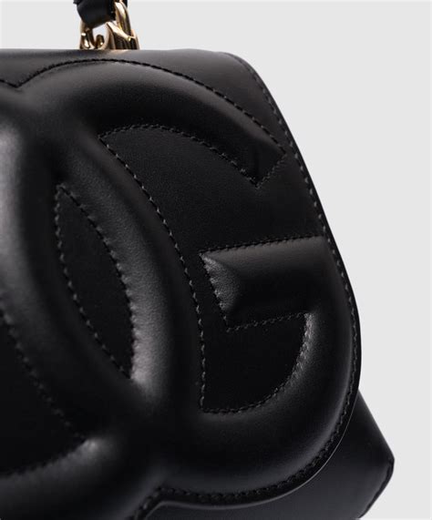 Dolce&Gabbana - Черная кожаная сумка DG LOGO BB7568AW576 купить в Symbol