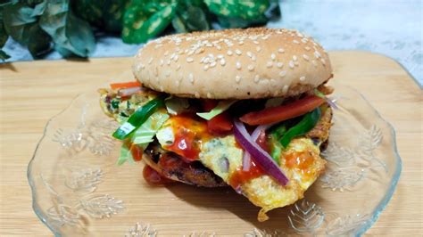 انڈہ برگر بنانے کا طریقہanda Shami Burger 🍔 Recipe Street Food Recipe