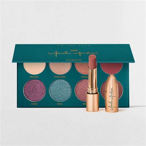 Kit Paleta De Sombras Batom Matte Nude Mar Lia Mendon A By Oc Ane