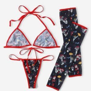 Dolls Kill Intimates Sleepwear Mushrooms Lingerie Set Poshmark