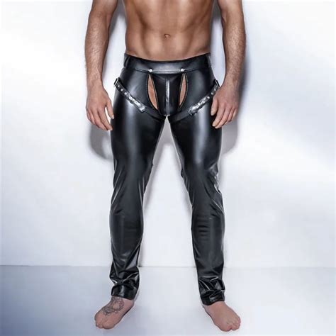 Купить Экзотическая одежда Male Latex Underwear Sexy Sissy Pants Patent Leather Fetish Gay