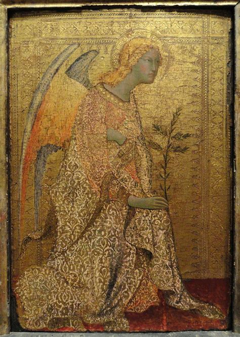 The Angel Of The Annunciation 1333 Simone Martini WikiArt Org