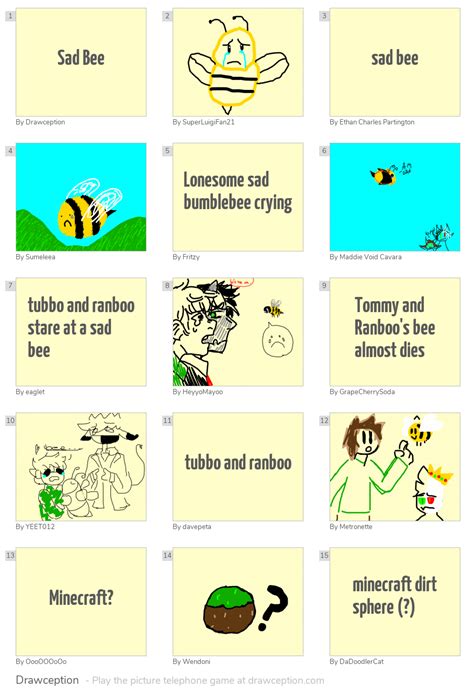 Sad Bee - Drawception