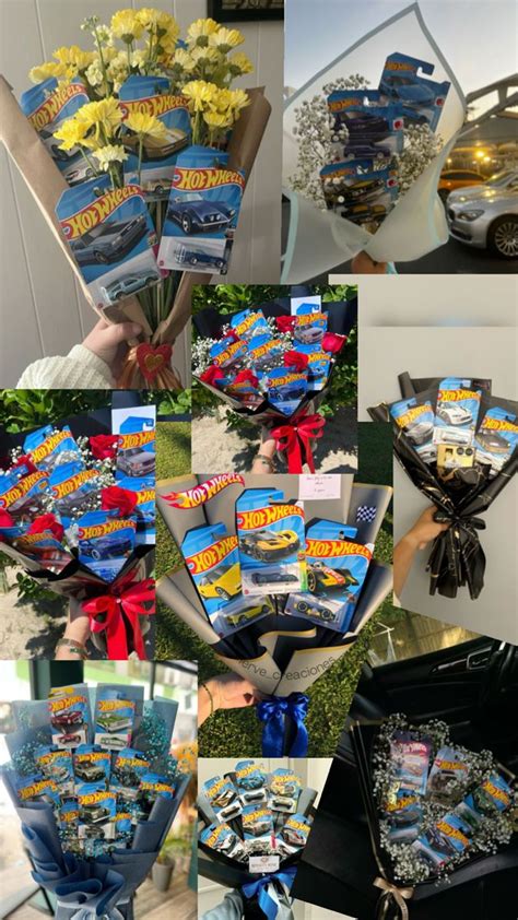 Ramo de Hot wheels Regalos bonitos Regalos fáciles para novio Regalos creativos
