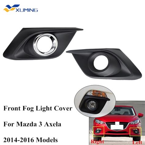 Xuming Front Bumper Fog Light Cover For Mazda 3 Axela 2014 2015 2016