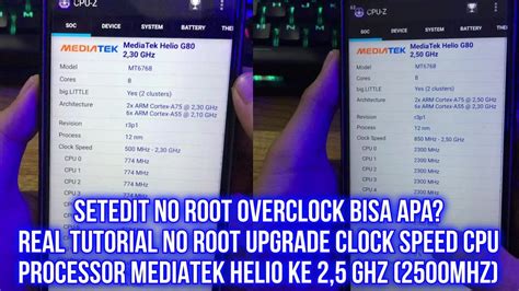 SETEDIT BISA APA CARA OVERCLOCK KERNEL NO ROOT 2 5GHZ REDMI 9 NOTE 9