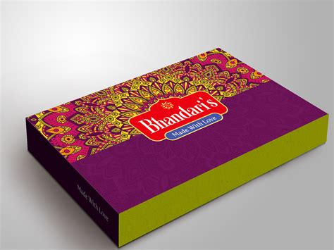 Sweets Box Packing Design Traditional Mithai Box Behance