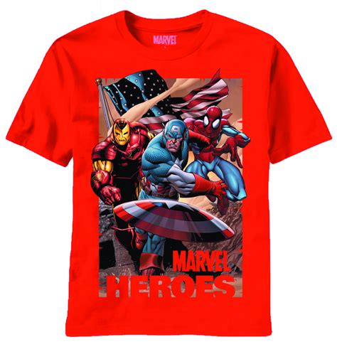 Smukt smil pige: T shirts marvel heroes