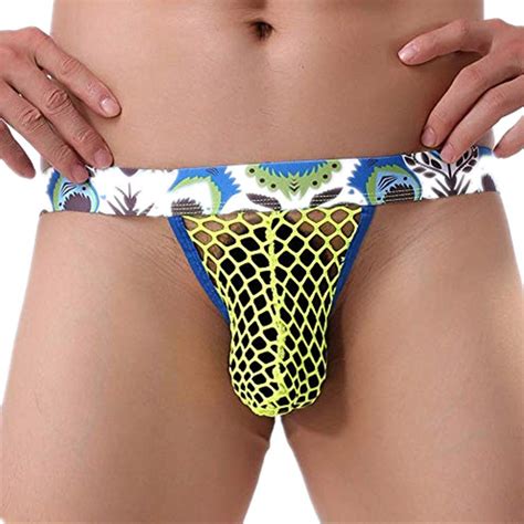 Mens Mesh See Through Bikini Briefs Bulge Pouch G String Desertcart