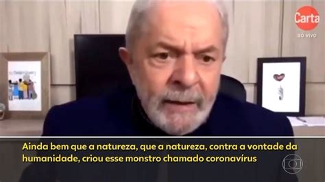 Lula se desculpa por dizer que coronavírus serviu para mostrar