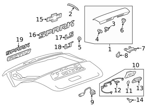 Chevrolet Spark Driver Side Liftgate Spark And Activ Logo