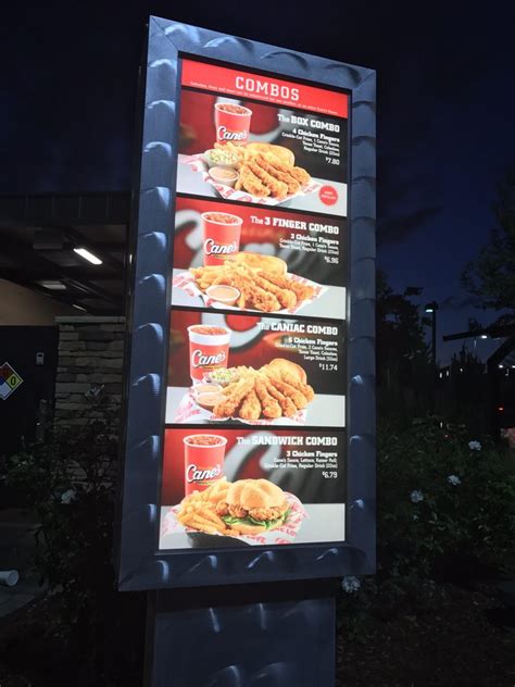 Menu Raising Canes Chicken Fingers